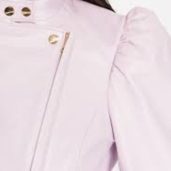 Lamarque NWT Kaia Lavender Leather Jacket - Picture 2 of 3